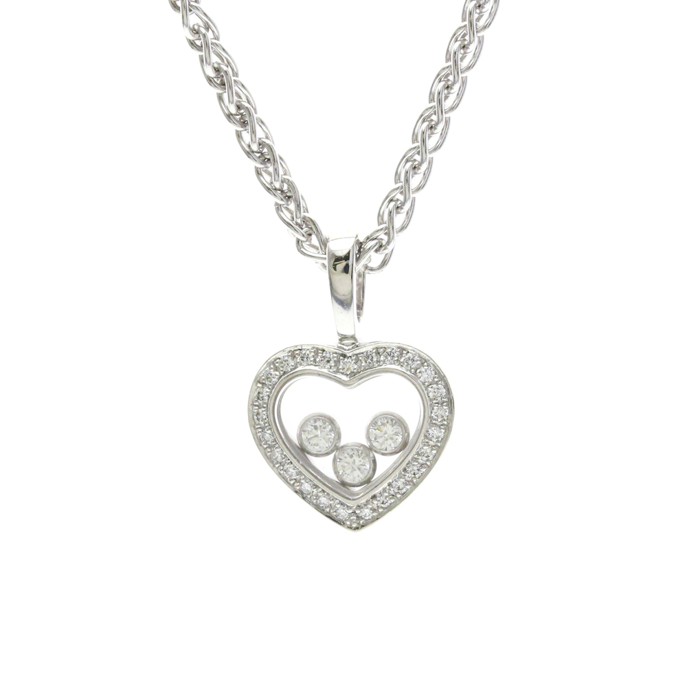 CHOPARD 18k Silver Diamond Necklace